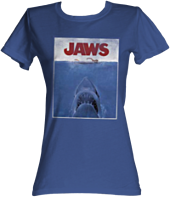 Jaws - Poster Navy Female T-Shirt 1